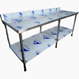 VICTORY, mesa de acero inoxidable personalizada, Banco SS con protector contra salpicaduras, equipo de panadería y catering para snack bar y restaurantes - Product Image 2