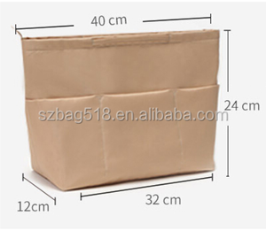 Hot bán đa túi xách có thể tháo rời túi du lịch Mỹ phẩm túi chèn <span class=keywords><strong>Organizer</strong></span> Tote Túi - Product Image 2