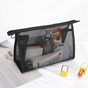 Factory Price Mini Zipper Mesh <b>Bag</b> <b>Makeup</b> Accessories Storage Box Small <b>Makeup</b> Storage <b>Bag</b> Travel <b>Bag</b> - Product Image 1