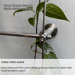 Accessoires et connecteurs de câbles en <span class=keywords><strong>acier</strong></span> inoxydable 316 <span class=keywords><strong>pour</strong></span> treillis métalliques et systèmes de façades vertes - Product Image 1