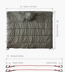 <span class=keywords><strong>Hamaca</strong></span> ligera portátil para acampar, cubierta de capa térmica, <span class=keywords><strong>hamaca</strong></span> táctica para adultos, impresión al aire libre, Logo, manta moderna, 10 Uds. - Product Image 2