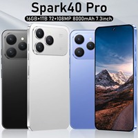 Nuevo Diseño Spark 40 5G Smartphone 16G+1TB Almacenamiento Carga Rápida Pantalla HD CPU Decacore Multi-idioma 108MP Precio con Descuento