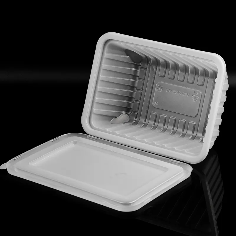 Полупрозрачный одноразовый многоразовый модифицированный упаковочный лоток atmoshphere с крышкой для пищевых продуктов