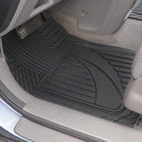 Tapis de sol de voiture Marcan Universal Fit 3 pièces antidérapants en PVC 5 mm d'épaisseur, ensemble complet 3D TPE marron/noir/gris, pour SUV/camionnette/fourgonnette, toutes saisons 1