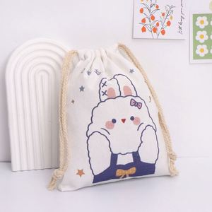Bolsa de Tela de Algodón con Cordón, Personalizada, Ecológica, Reciclada, con Logotipo Personalizado, Colorida y Suave - Product Image 4