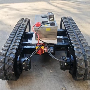 Châssis <span class=keywords><strong>de</strong></span> robot électrique télécommandé personnalisé, châssis à chenilles évolutif, moteur brushless 600W, châssis à chenilles robuste - Product Image 3