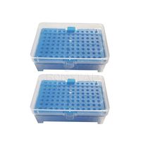 RONGTAI Laboratoire Blanc 96 Puits 10UL Pipette Tip Box Fabricants Chine Stockage Tip Box 96 Puits pour 200ul Tips