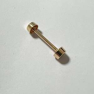 2/2.5cm 1" Metal Wheel Buckle Cap Dumbbell Screw Barbell Flat Head Strap Holder Rivet Stud Post Connector Leathercraft Hardware - Product Image 5