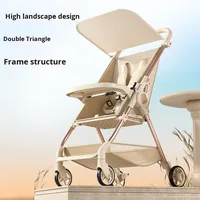 Poussette bébé pliable à un clic, légère, en plastique, de poche, pour les voyages, peut s'asseoir et s'allonger, pour les enfants de 0 à 3 ans