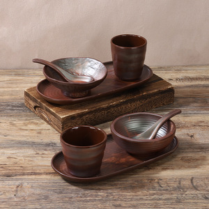 Tai Shun Mountain Wild Hot <b>Pot</b> Tableware Set (Guizhou Laoguo Sour Soup Beef Restaurant) - Four-Piece Set (Rice Bowl, <b>Dipping</b> - Product Image 2