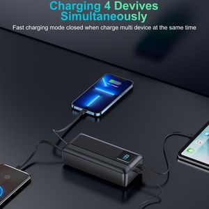 Batería Externa para Portátil de Polímero de Litio de 10000/20000/30000 mAh con Cables Integrados, Entrada Tipo-C, <span class=keywords><strong>Carga</strong></span> Rápida de 22.5W/PD65W, Certificación CE - Product Image 2