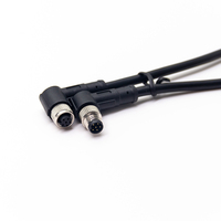 Conector de Sensor M8 de 6 Pines, Cable de 6 Pines, IP67, Código A, Hembra a Macho, Ángulo Recto de 90 Grados, Ensamblaje de Conexión Rápida