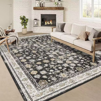 3D Modern Machine Made Cushioned Non-Slip Pet Friendly Reversible Area Rugs for Living Room Carpet