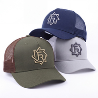 Gorra Trucker de 5 Paneles de Malla de Algodón para Deportes al Aire Libre, con Logotipo Personalizado, Gorras para Hombre, Gorra Negra al por Mayor para Hombres