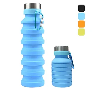 Botol Air Plastik Promosi, Botol Air Plastik Dapat Dilipat 500 Ml Mode