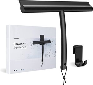 Silikonabzieher mit Haken Duschabzieher für Glastüren Badezimmer - Product Image 1