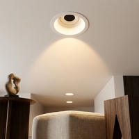 Spots encastrés LED pour plafond, en aluminium sur mesure, angle réglable, ampoule GU10 MR16, cadre blanc