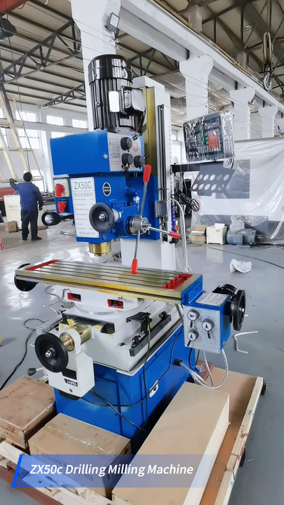 min ZX50c Vertical Mini Bridgeport Milling Machine - 3-Axis CNC