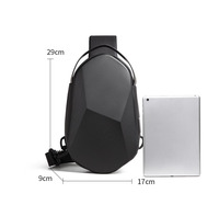 Nouveau sac de poitrine pour hommes grande capacité épaule Messenger loisirs bureau ordinateur sac à coque dure