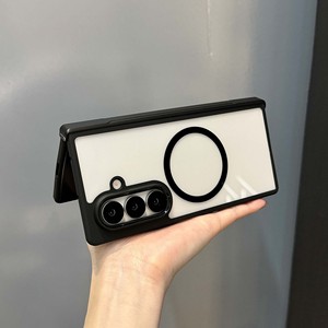 Étui de téléphone de luxe translucide magnétique en TPU+PC avec étui de ceinture pour <span class=keywords><strong>Z</strong></span> <span class=keywords><strong>Fold</strong></span> 7/6/5/<span class=keywords><strong>4</strong></span>, transparent mat antichoc - Product Image 6
