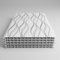 Panneau de plafond en PVC Silver Line, panneau décoratif en plastique avec rayures
