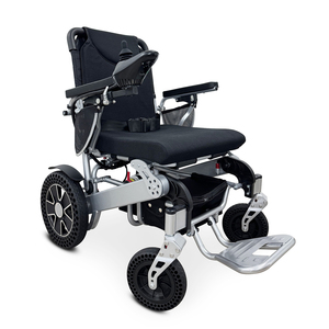 KSM-606Plus High Quality Ultimate Extra Large Folding Aluminum Alloy Electric Wheelchair 24V 350W 2 Motors 52cm Seat Width - Product Image 1