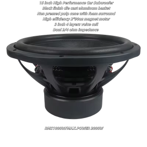 2025 JLD 15 Inch Carbon Cone Xe Loa Siêu Trầm RMS 1000Watt Cuộn Dây Kép 12V Âm Thanh Xe Hơi Hệ Thống - Product Image 5