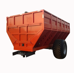 Épandeur de céréales et d'engrais professionnel de type remorqué Bibo 12 m³ avec disque d'épandage de 5,5 m de hauteur de levage - Product Image 4