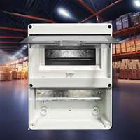 Boîte de distribution électrique étanche IP68 en ABS+PC certifiée CE CCC, 400V 30A, 12 prises, avec verrouillage supplémentaire pour disjoncteur MCB