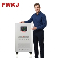 Régulateur de tension entièrement automatique monophasé 20 KVA à enroulement en cuivre pour commande de servomoteur, modèle SVC/TND