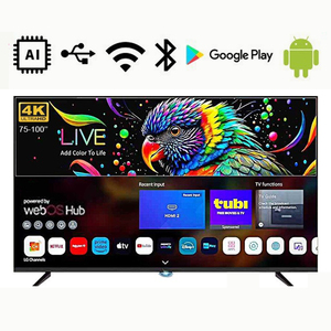 Téléviseur intelligent à <span class=keywords><strong>grand</strong></span> <span class=keywords><strong>écran</strong></span> de 100 pouces, téléviseur sans cadre, <span class=keywords><strong>écran</strong></span> UHD 4K QLED, téléviseur LED Android TV OS pour la maison, l'hôtel et l'utilisation commerciale - Product Image 2