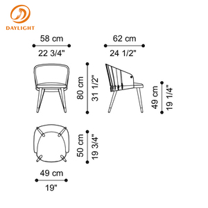 <span class=keywords><strong>Chaise</strong></span> de salle à manger de style haute <span class=keywords><strong>couture</strong></span> italienne avec extérieur plissé et intérieur à motifs, <span class=keywords><strong>chaise</strong></span> d'appoint contemporaine rembourrée de luxe - Product Image 6