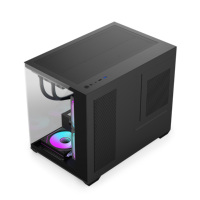 PC Tower Case Panoramic Dual Glass 360mm AIO Cooling 400mm GPU M-ATX ITX Gaming Computer Case Desktop PC Chassis