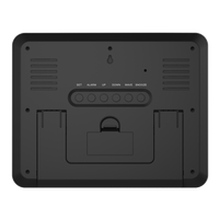 Aktion: Minimalistische Digitale Elektronische Tisch- & Wanduhr mit Temperatur- und Feuchtigkeitsanzeige, Kalender und Schlummerfunktion