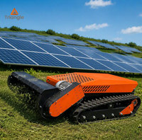 Tondeuse à gazon robotisée professionnelle DIY 5kW pour terrains accidentés, batterie lithium 60V, télécommande 200m, lames verticales, pour autoroute