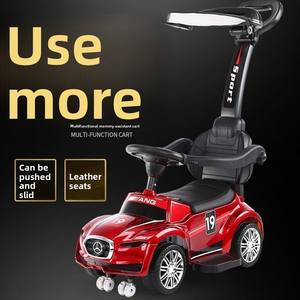 Toptan Plastik 3'ü 1 Arada Binilebilir Oyuncak Arabalar Çocuklar İçin Pembe/Yeşil Çevre Dostu Güvenli Bebek Yürüteci ve Gidonlu Scooter - Product Image 2