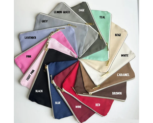 ถุงซิปเครื่องสำอาง12ออนซ์พร้อมของขวัญวันเกิดสำหรับลิปสติกฝุ่นเครื่องสำอางออกแบบโลโก้ได้ตามต้องการเป็นมิตรกับสิ่งแวดล้อม - Product Image 2