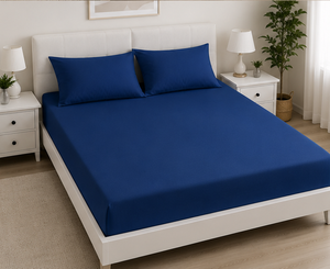 High Quality 100 Cotton Plain Dyed Fitted <b>Sheet</b> Wholesale Custom Soft Luxury Hotel <b>Bed</b> <b>Sheet</b> Set For Hospital - Product Image 3