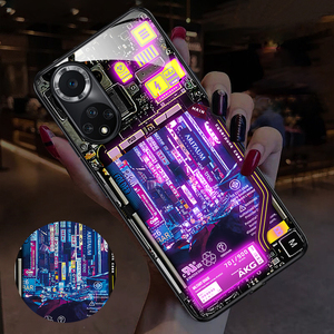 Tự Động Glow LED Bằng Giọng Nói Kích Hoạt Không Dây Luminous Điện Thoại Di Động Trường Hợp Đối Với <span class=keywords><strong>iPhone</strong></span> 15 14 13 Pro Max Samsung Note20 S21 S21 + S22 S22 + - Product Image 5