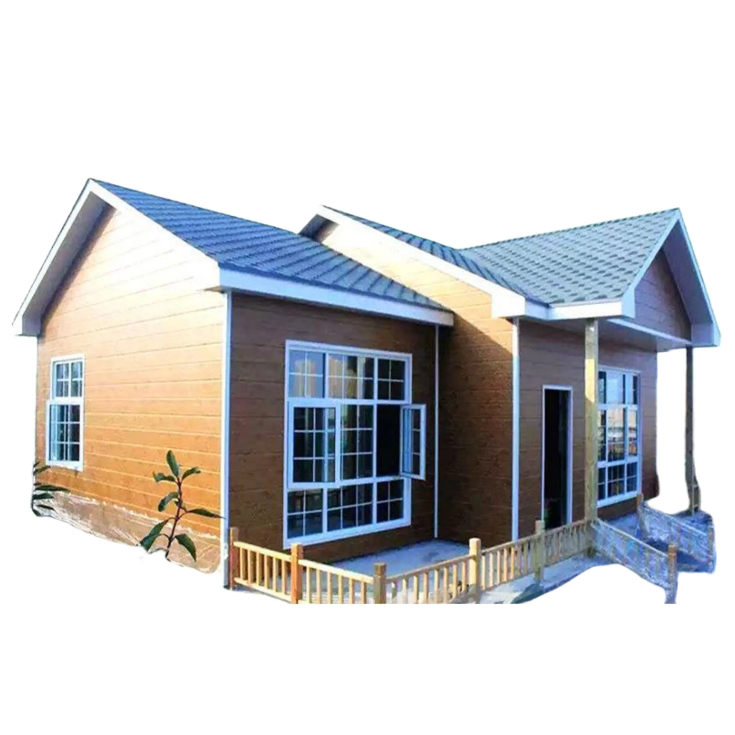 Personalização segura casa móvel pode ser personalizado telhado imitar casa de madeira Prefab Family House