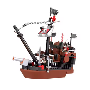 Nouveauté, blocs <span class=keywords><strong>de</strong></span> construction 3D à assembler soi-même, vente chaude, blocs <span class=keywords><strong>de</strong></span> construction <span class=keywords><strong>de</strong></span> bateau pirate, jouets éducatifs pour enfants - Product Image 3