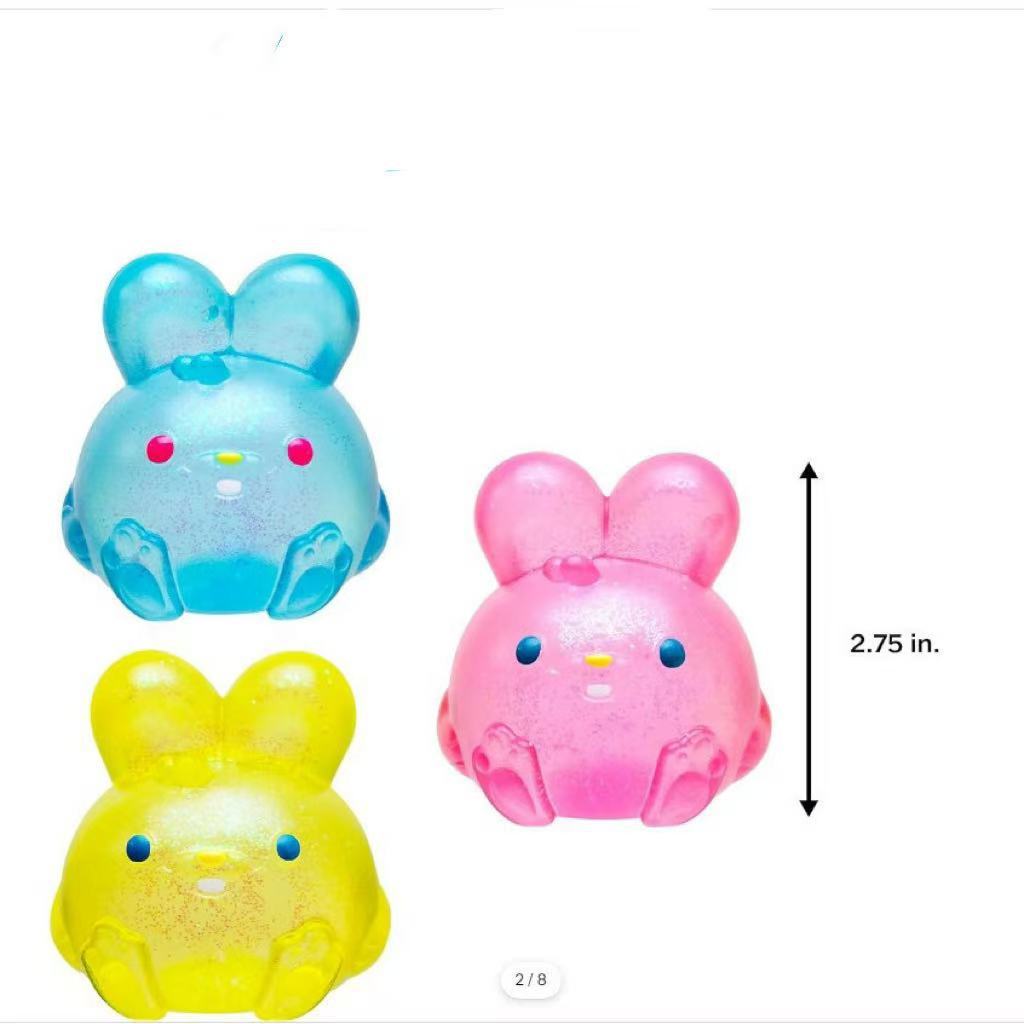 ตุ๊กตากระต่ายสีเหลืองนุ่มนิ่ม