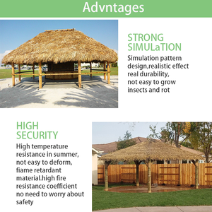 Mái Che Bằng Sợi Tổng Hợp Ống Hút Nhựa Dẻo Chắc Chắn Cho Mái Nhà - Product Image 3