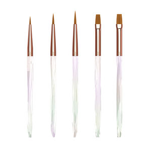 Meilleur ensemble de pinceaux en <span class=keywords><strong>gel</strong></span> de peinture d'art d'ongle acrylique kolinsky ploygel pinceau d'artiste pinceau de vernis à ongles professionnel - Product Image 1