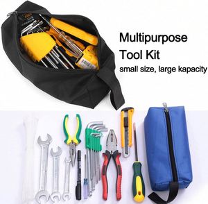 Nouveauté : Sacs à fermeture éclair multifonctionnels imperméables en Oxford, pochettes à outils avec fermeture éclair pour ranger les outils et les cosmétiques - Product Image 4