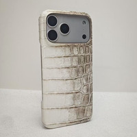 Casing Ponsel Kulit Buaya Himalaya Asli Mewah Terlaris untuk iPhone 18 Promax