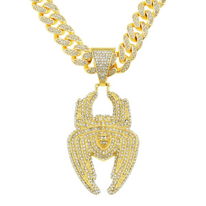 2026 Hiphop Popular Design Spider Pendant <b>Animal</b> Necklace Street Gold Silver Plated Men's Necklaces Fashion Jewelry Wholesale - Product Image 6