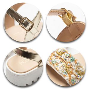 Новые модные летние сандалии для девочек <span class=keywords><strong>2026</strong></span> года: милые, с ремешком на щиколотке, регулируемой пряжкой, мягкой подошвой и нескользящим покрытием для пляжа - Product Image 4