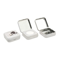 Vente en gros Jeys Boîte à cosmétiques en fer blanc à charnière imprimée sur mesure Poudre de fard à paupières Recyclable Biodégradable 55x55x20mm Logo personnalisé