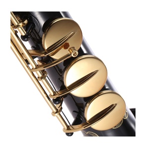 Sassofono <span class=keywords><strong>Soprano</strong></span> OEM SEASOUND JYSS101DBNL con Corpo in Ottone, Tasti Laccati in Nichel Nero, Tonalità BB, Pieghevole e Regolabile - Product Image 5